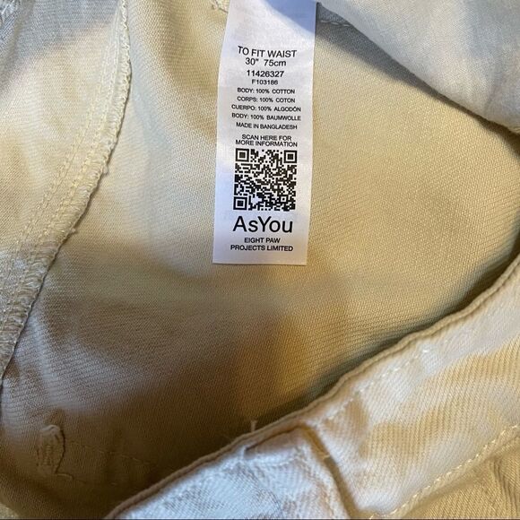 ASYOU slim mom jean in bone white. Size W30- NEW - Picture 4 of 6